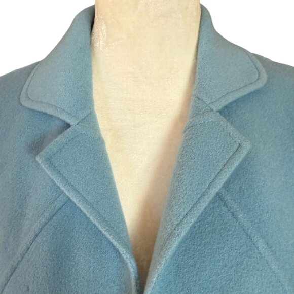 Talbots Petites wool collared long sleeve open cardigan sweater jacket P4 - Picture 5 of 10
